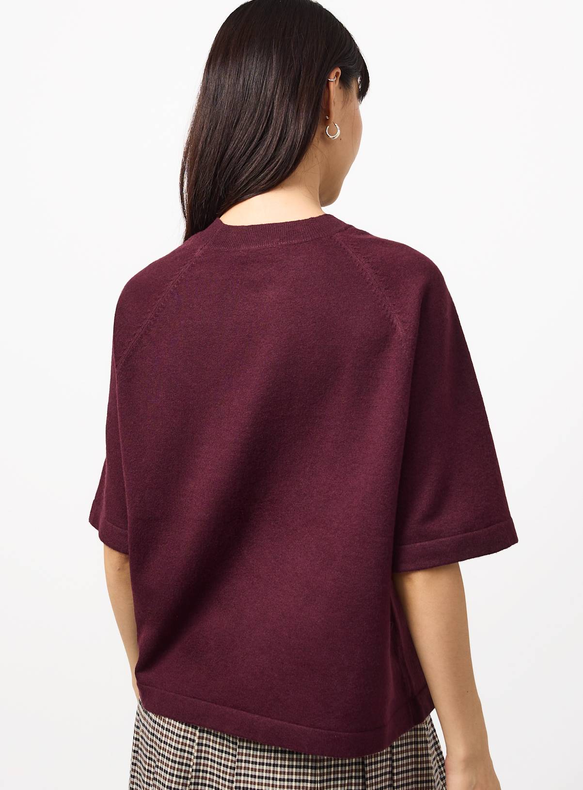 Dark Red Knitted T-Shirt 20 - Image 4
